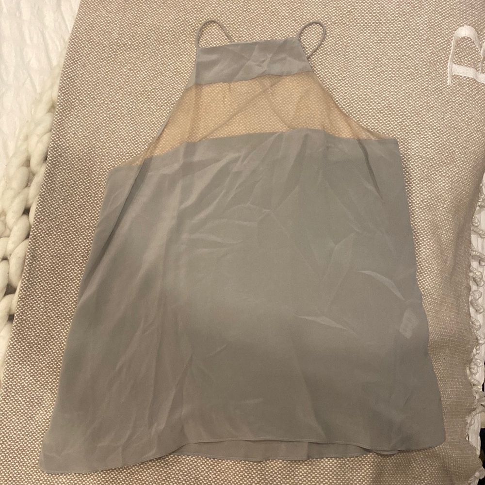 Light grey high neck Cami NYC tank - Picture 2 of 7